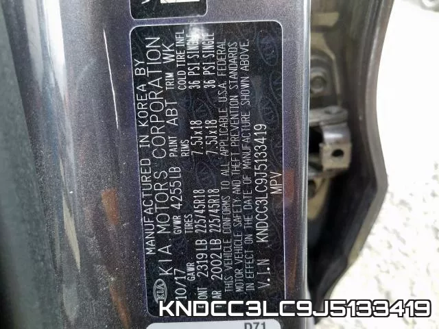 KNDCC3LC9J5133419 фото 2