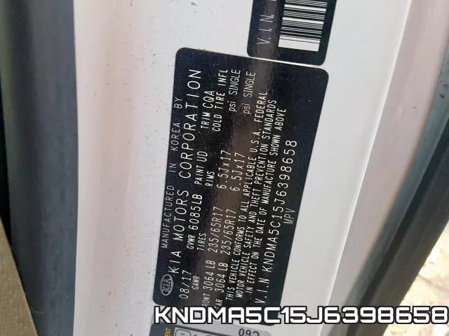 KNDMA5C15J6398658 фото 2