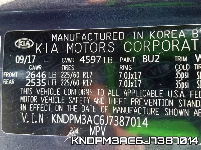 KNDPM3AC6J7387014 фото 2