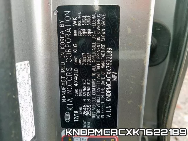 KNDPMCACXK7622189 фото 2