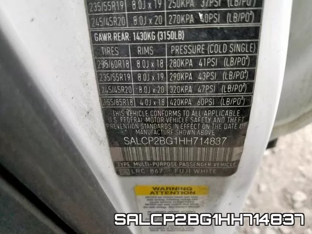 SALCP2BG1HH714837 фото 2