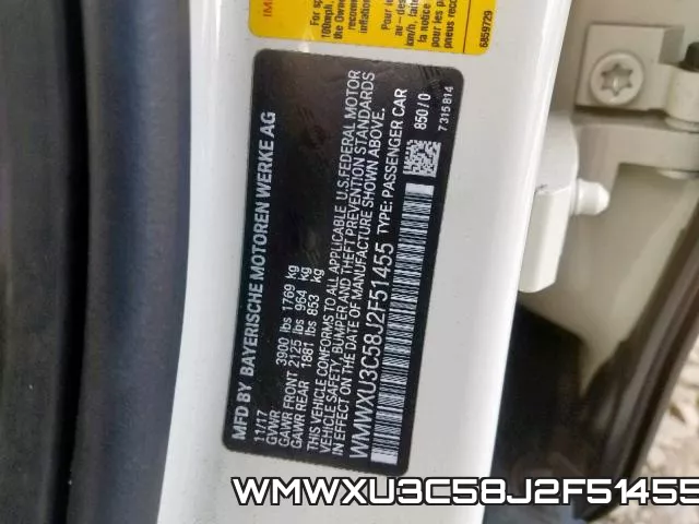WMWXU3C58J2F51455 фото 2