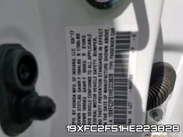 19XFC2F51HE223828 фото 2
