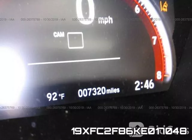 19XFC2F86KE017048 фото 7