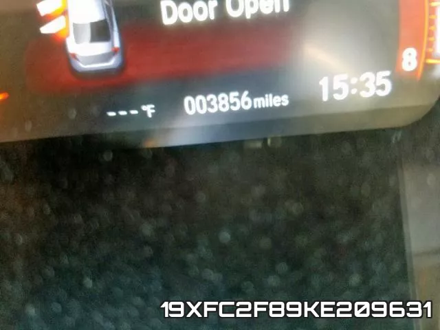 19XFC2F89KE209631 фото 9