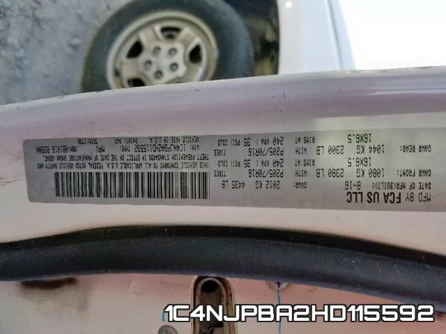 1C4NJPBA2HD115592 фото 2