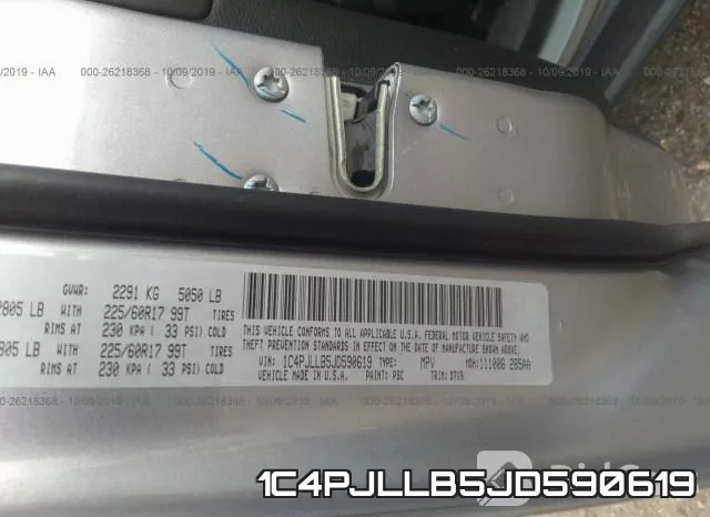 1C4PJLLB5JD590619 фото 10