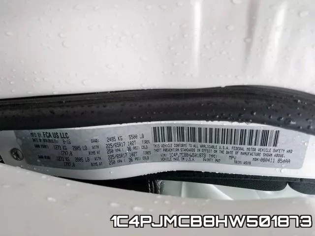 1C4PJMCB8HW501873 фото 2