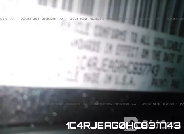 1C4RJEAG0HC837743 фото 10