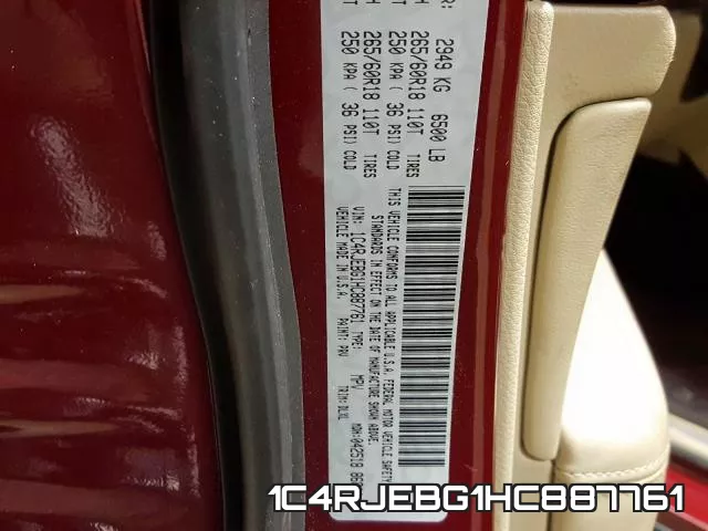 1C4RJEBG1HC887761 фото 2