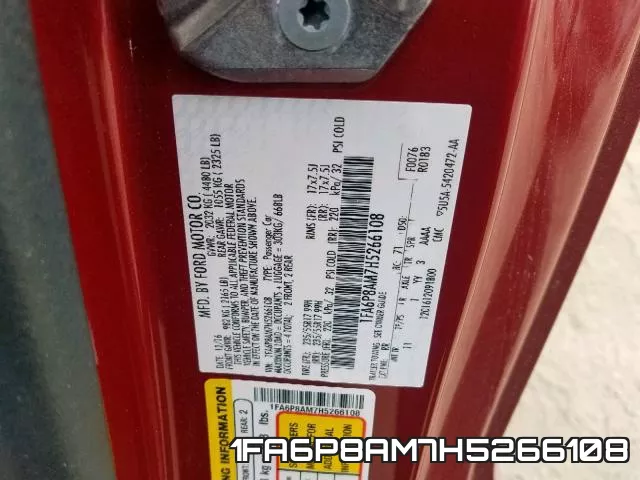 1FA6P8AM7H5266108 фото 2