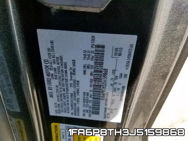 1FA6P8TH3J5159868 фото 2