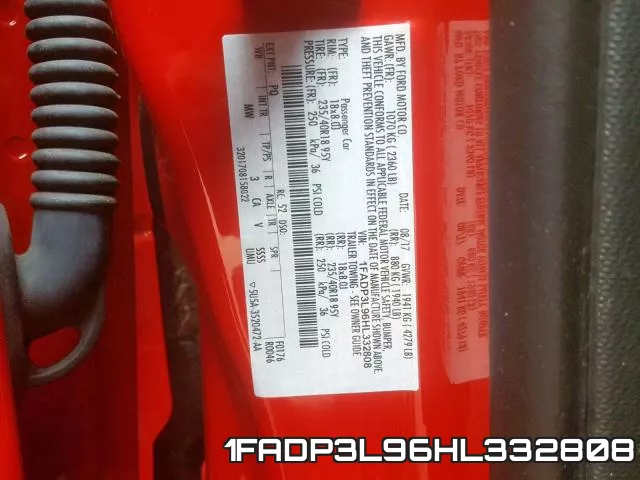 1FADP3L96HL332808 фото 2