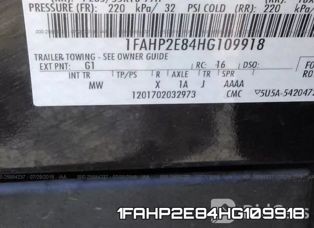 1FAHP2E84HG109918 фото 10