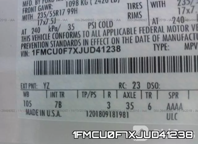 1FMCU0F7XJUD41238 фото 10