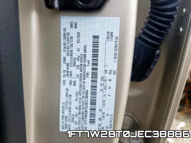 1FT7W2BT0JEC38886 фото 2