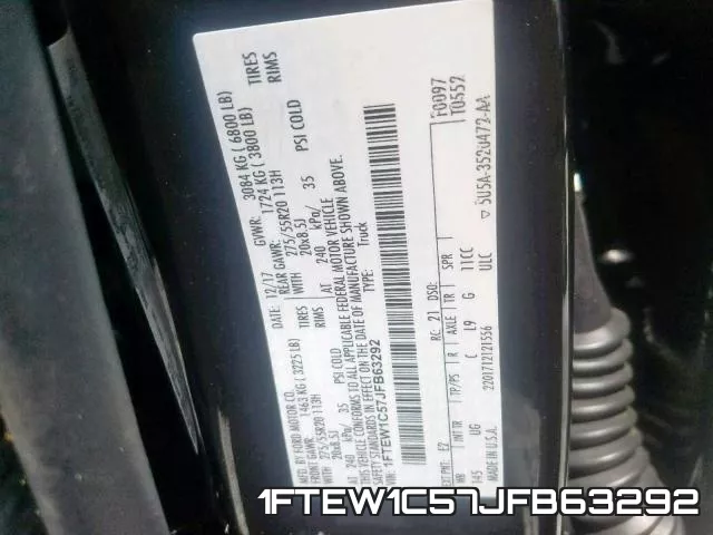 1FTEW1C57JFB63292 фото 2