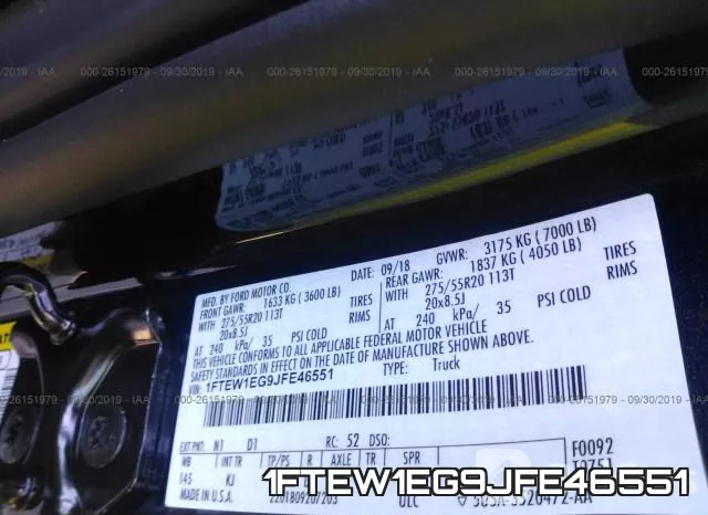 1FTEW1EG9JFE46551 фото 10