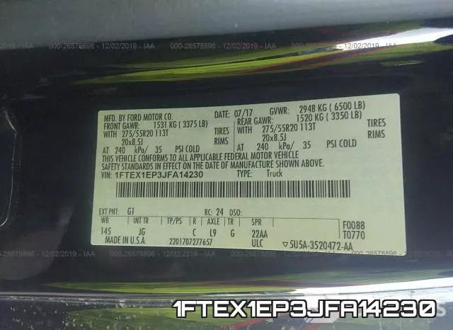 1FTEX1EP3JFA14230 фото 10