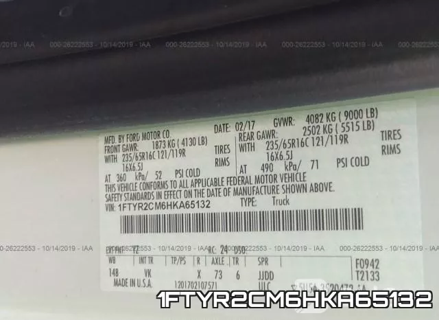 1FTYR2CM6HKA65132 фото 9