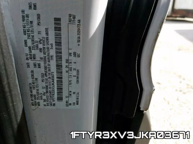 1FTYR3XV3JKA03671 фото 2