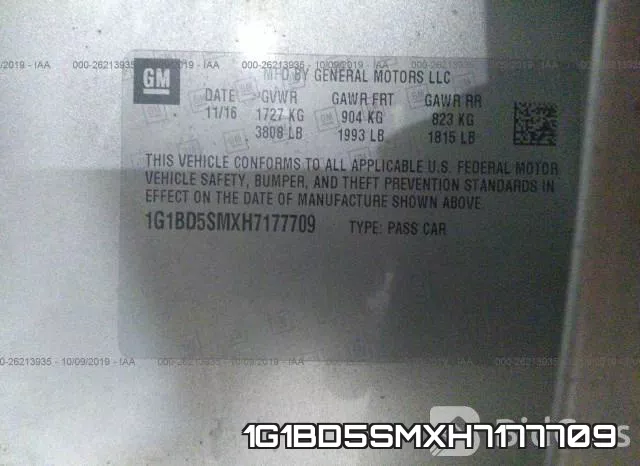 1G1BD5SMXH7177709 фото 7