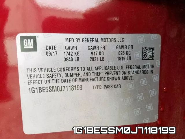 1G1BE5SM0J7118199 фото 2
