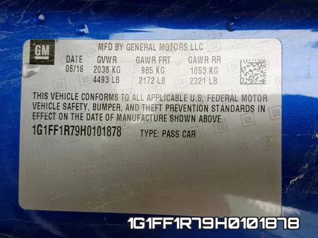 1G1FF1R79H0101878 фото 2