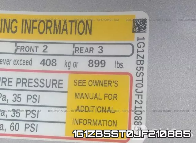 1G1ZB5ST0JF210885 фото 8