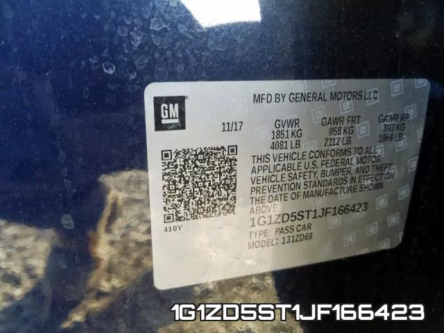 1G1ZD5ST1JF166423 фото 2