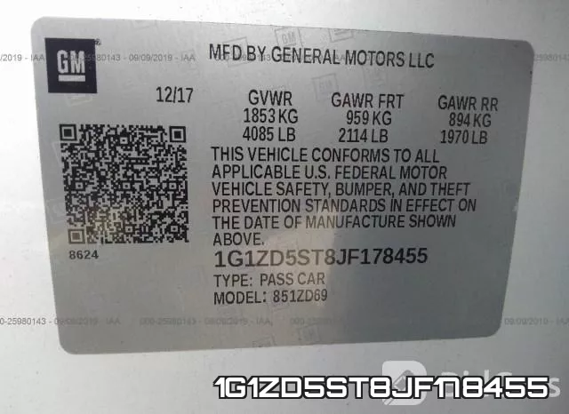 1G1ZD5ST8JF178455 фото 8