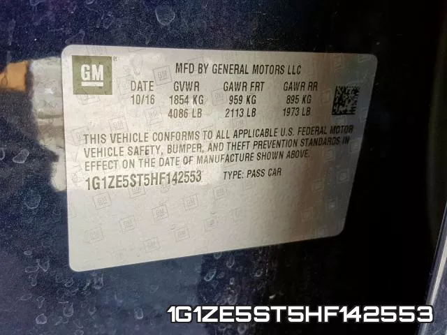 1G1ZE5ST5HF142553 фото 2