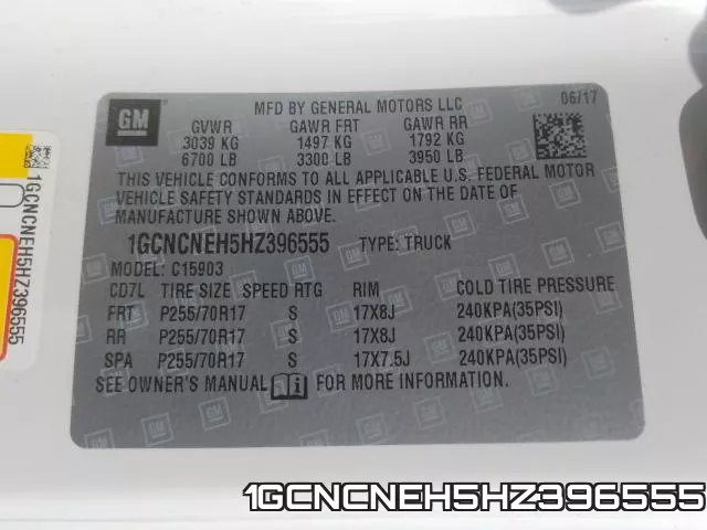 1GCNCNEH5HZ396555 фото 2