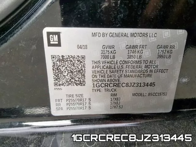 1GCRCREC8JZ313445 фото 2
