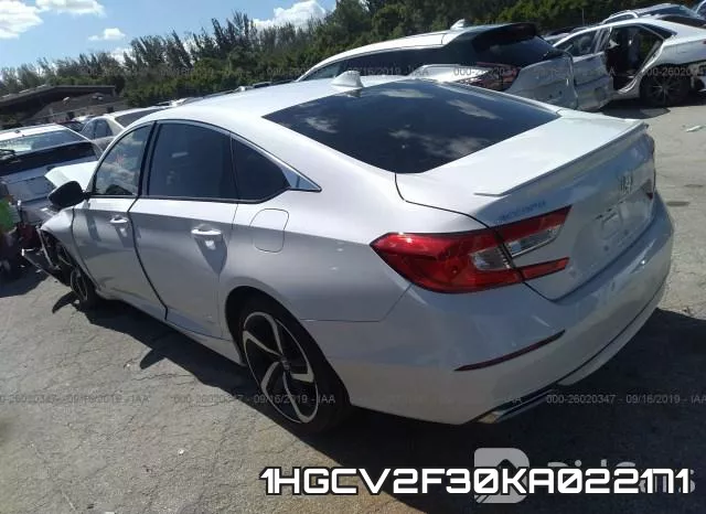1HGCV2F30KA022171 фото 4