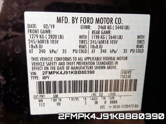 2FMPK4J91KBB80390 фото 2