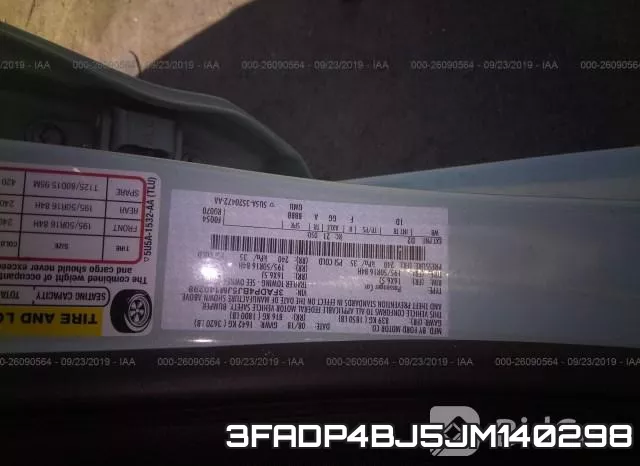 3FADP4BJ5JM140298 фото 10