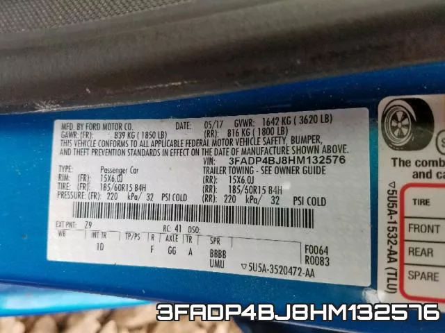 3FADP4BJ8HM132576 фото 2