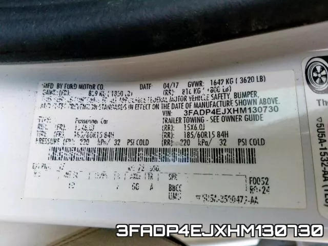 3FADP4EJXHM130730 фото 2