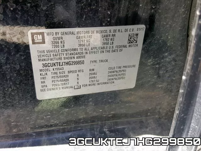 3GCUKTEJ7HG299850 фото 2