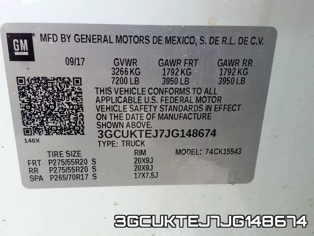 3GCUKTEJ7JG148674 фото 2