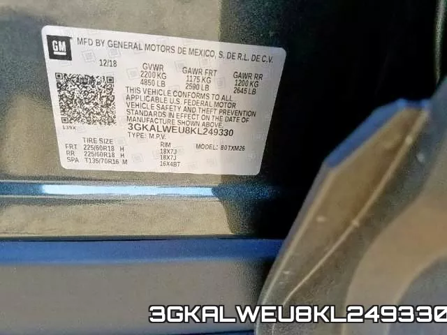 3GKALWEU8KL249330 фото 2