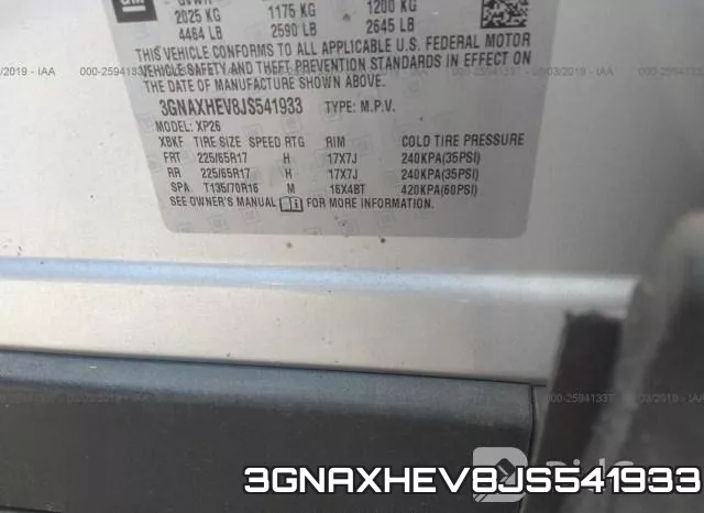 3GNAXHEV8JS541933 фото 10