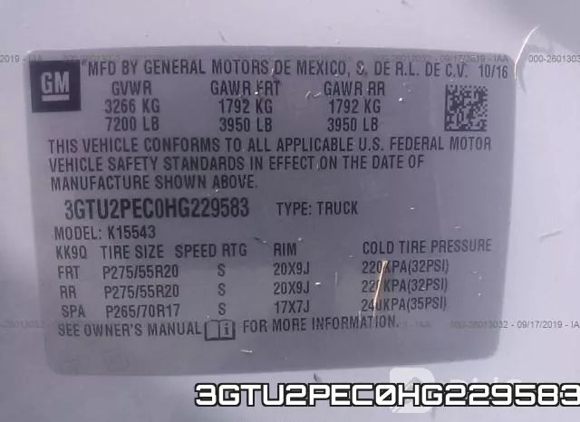 3GTU2PEC0HG229583 фото 10