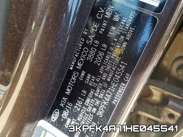 3KPFK4A71HE045541 фото 2