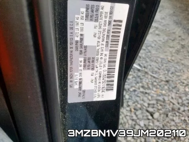 3MZBN1V39JM202110 фото 2