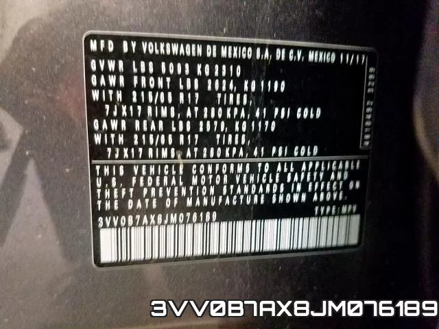 3VV0B7AX8JM076189 фото 2