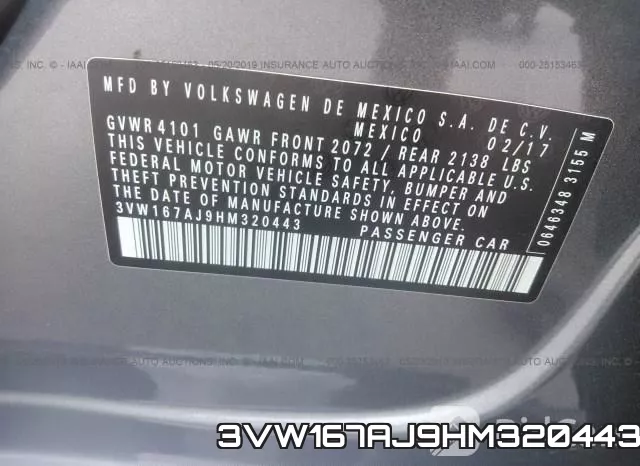 3VW167AJ9HM320443 фото 10