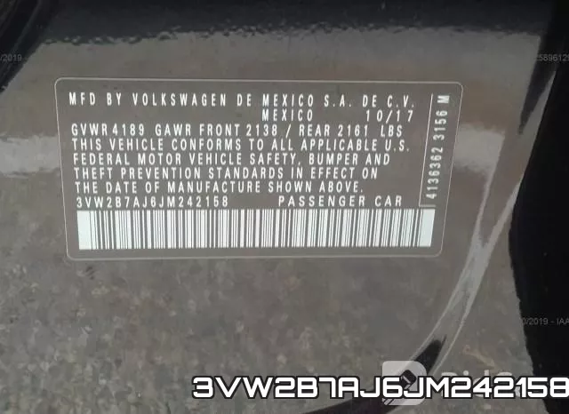 3VW2B7AJ6JM242158 фото 9