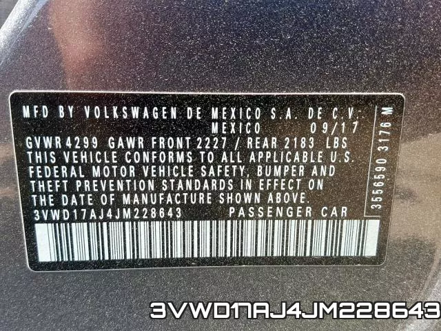 3VWD17AJ4JM228643 фото 2